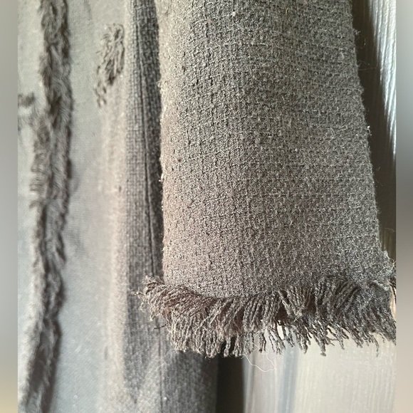 Boston Proper Tweed Black Long Jacket size M - Picture 4 of 12